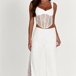 Meshki White Lace Set